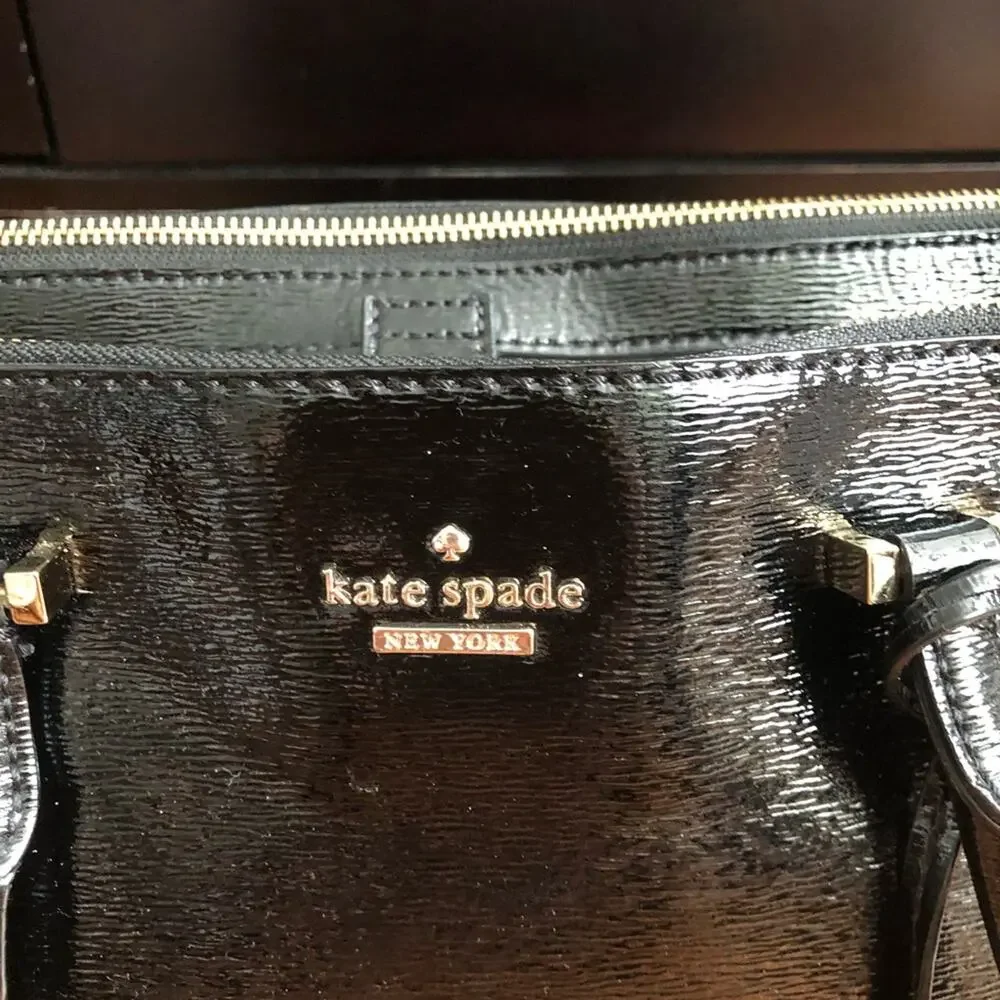 Kate Spade RARE Cedar Street Reena Shoulder Patent Leather Black handbag